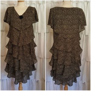 Ks Collection Flowy Layered Dress